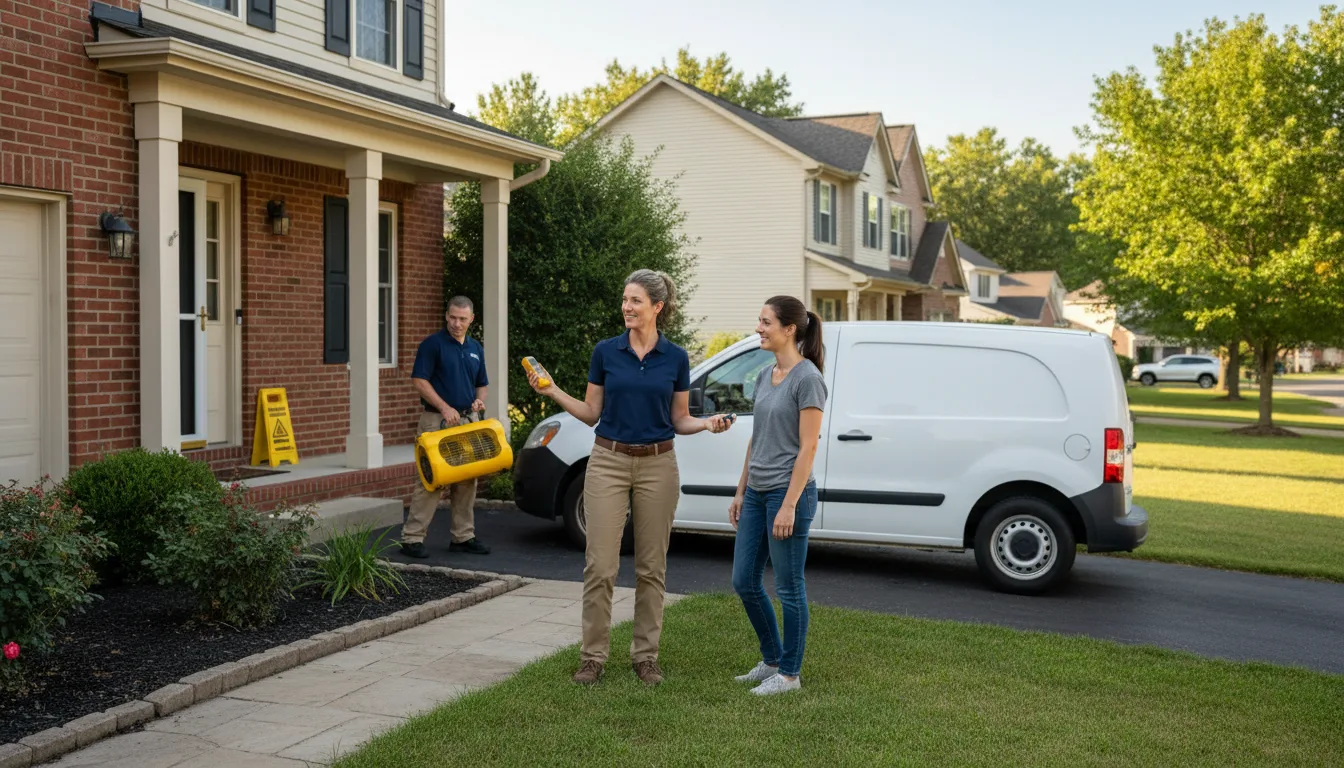 Residential water damage restoration in Belsano, PA